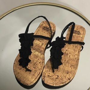 Faded glory sandals with flowers